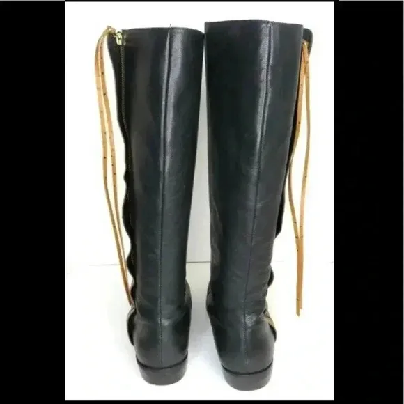 Rebecca Minkoff Ostrich Print Flat Boots Size 7