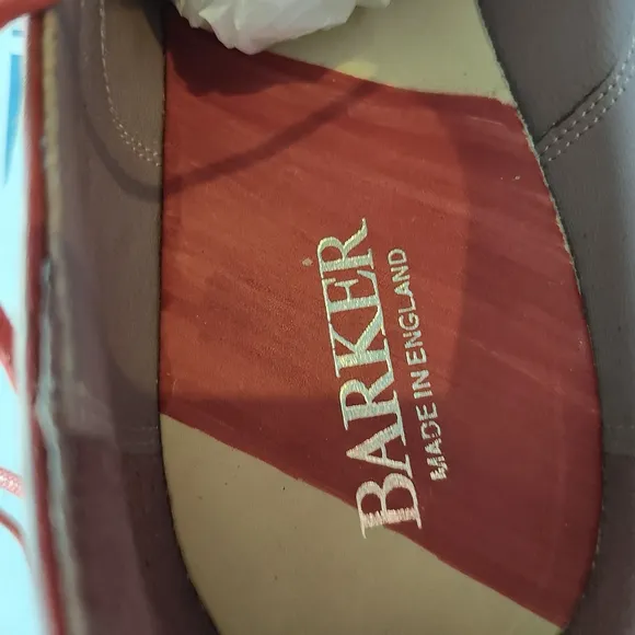 Red Leather Oxford Shoes with Brogue Detailing