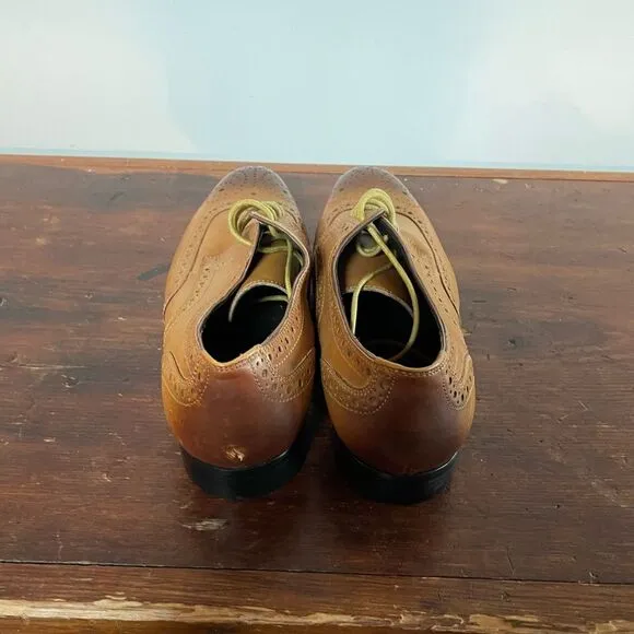 Red Saks Fifth Avenue Mens Preston Leather Shoes 9.5
