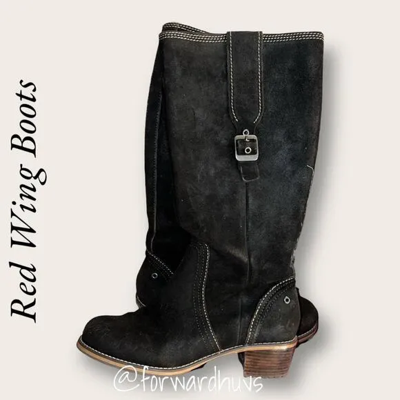 Red Wing Boots Brown Suede Size 7.5 D