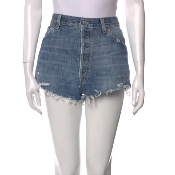 REDONE LEVIS Cutoff Denim Jean Shorts