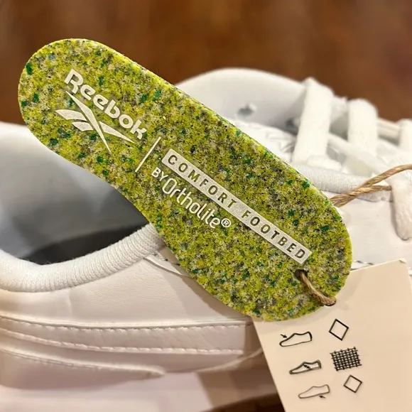 Reebok CL Harman Run leather shoes sneakers new CM9940 Women’s Size 9.5 white