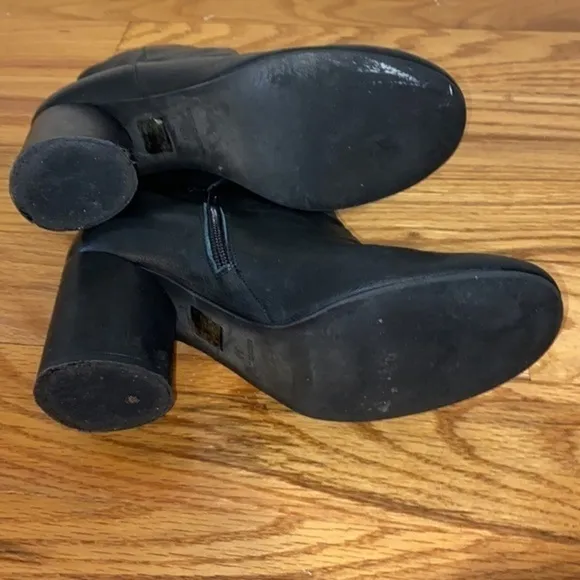 Retro Free People black Heeled Boots
