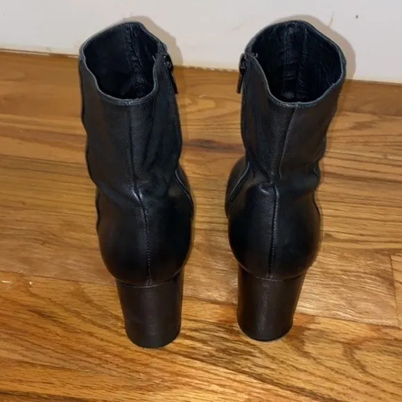 Retro Free People black Heeled Boots