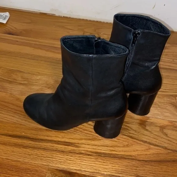 Retro Free People black Heeled Boots