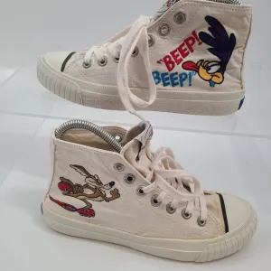 Retro Keds Looney Tunes WB High-Top‎ Canvas Sneaker 90's VINTAGE Womens Sz 6 1/2
