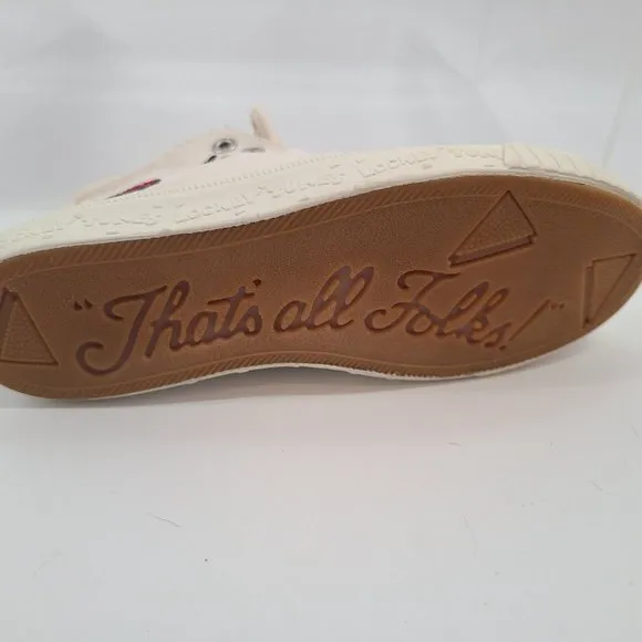 Retro Keds Looney Tunes WB High-Top‎ Canvas Sneaker 90's VINTAGE Womens Sz 6 1/2