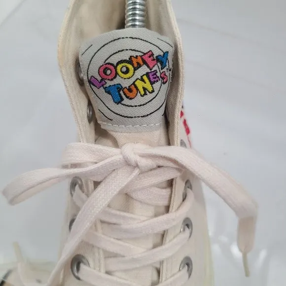 Retro Keds Looney Tunes WB High-Top‎ Canvas Sneaker 90's VINTAGE Womens Sz 6 1/2