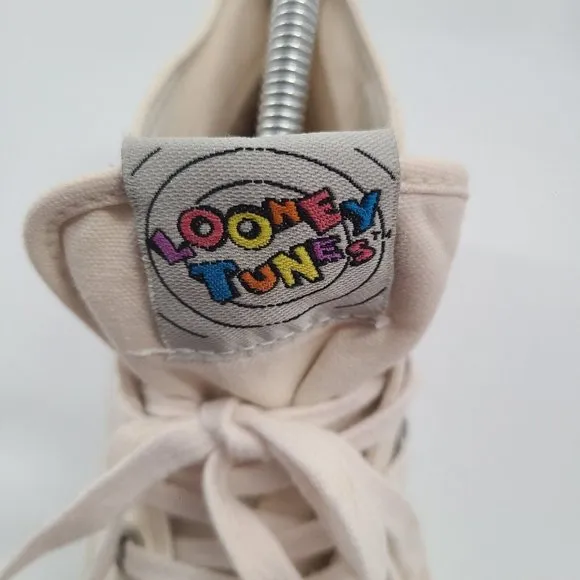 Retro Keds Looney Tunes WB High-Top‎ Canvas Sneaker 90's VINTAGE Womens Sz 6 1/2