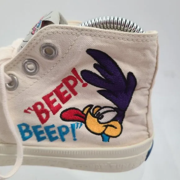 Retro Keds Looney Tunes WB High-Top‎ Canvas Sneaker 90's VINTAGE Womens Sz 6 1/2