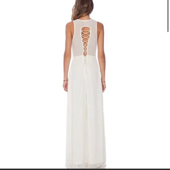 𝅺REVOLVE Tularosa Orphelia Black Applique Maxi Dress