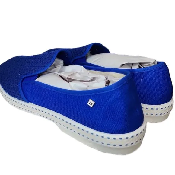 Rivieras Shoes Men 9 Women 12 CLASSIC Slip-On Navy Moccasins Unisex NWOT