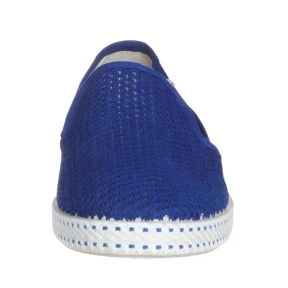 Rivieras Shoes Men 9 Women 12 CLASSIC Slip-On Navy Moccasins Unisex NWOT