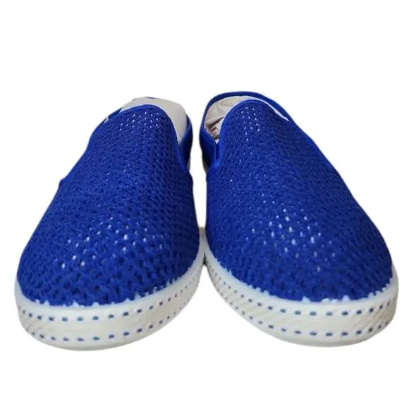 Rivieras Shoes Men 9 Women 12 CLASSIC Slip-On Navy Moccasins Unisex NWOT