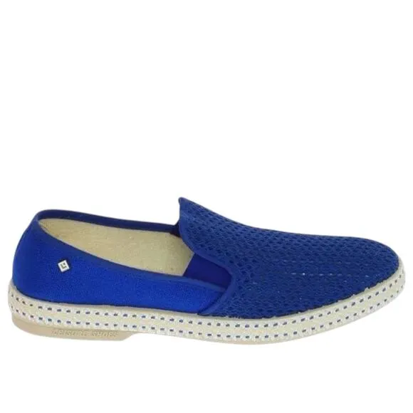Rivieras Shoes Men 9 Women 12 CLASSIC Slip-On Navy Moccasins Unisex NWOT