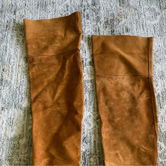 Robert Clergerie Tan Suede Leather Knee High Heel Boots Women’s Size 9