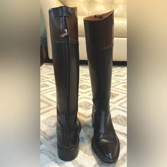 Rocco P Barney’s Tall Western Riding Knee Boots Flat Leather 36.5 Leather
