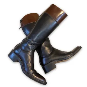 Rocco P Barney’s Tall Western Riding Knee Boots Flat Leather 36.5 Leather