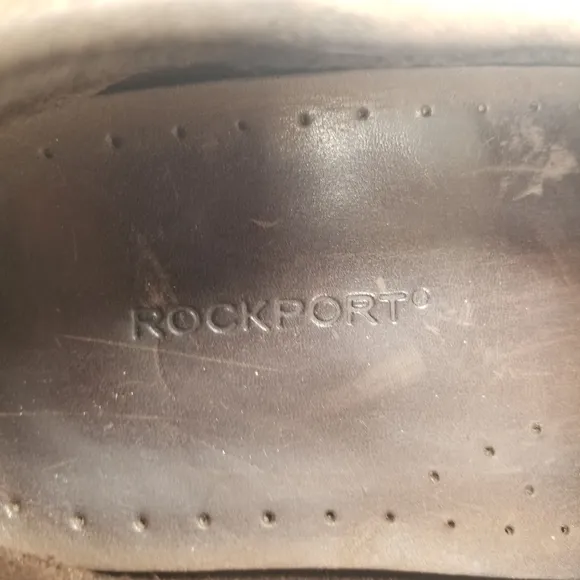 Rockport Mens Sz 13W M5269 Brown Leather Loafers Moccasin Lace Up Deck Dock Boat