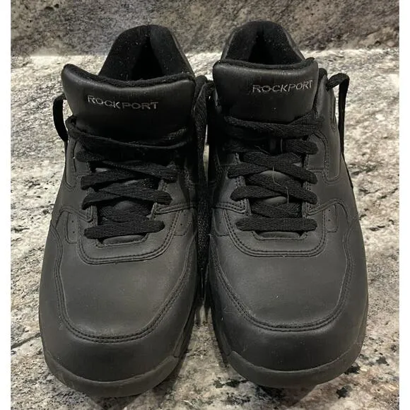 Rockport Prowalker Shoes Casual Walking Black Leather APM32611 Mens 12