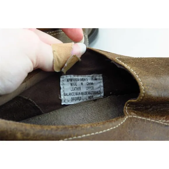 Rockport Shoes Sz 8.5 M Brown Loafer Leather Men 1604‎