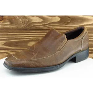 Rockport Shoes Sz 8.5 M Brown Loafer Leather Men 1604‎