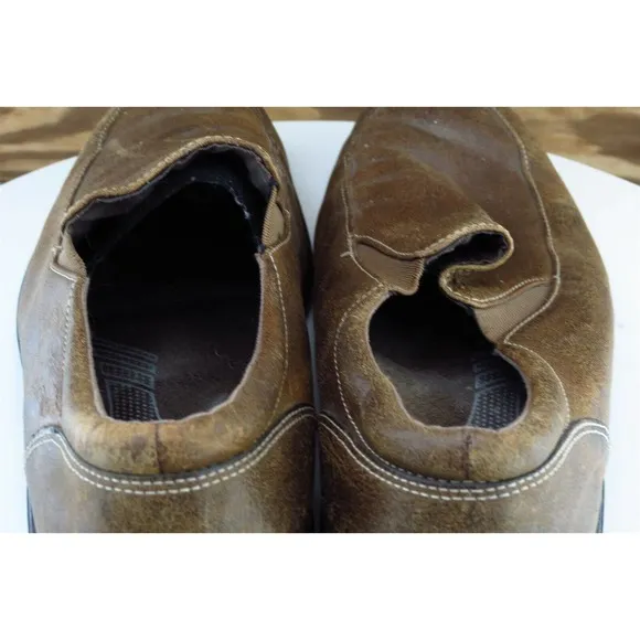 Rockport Shoes Sz 8.5 M Brown Loafer Leather Men 1604‎