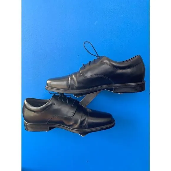 Rockport Mens Waterproof Black Leather Oxfords Shoes Size 13 APM11721