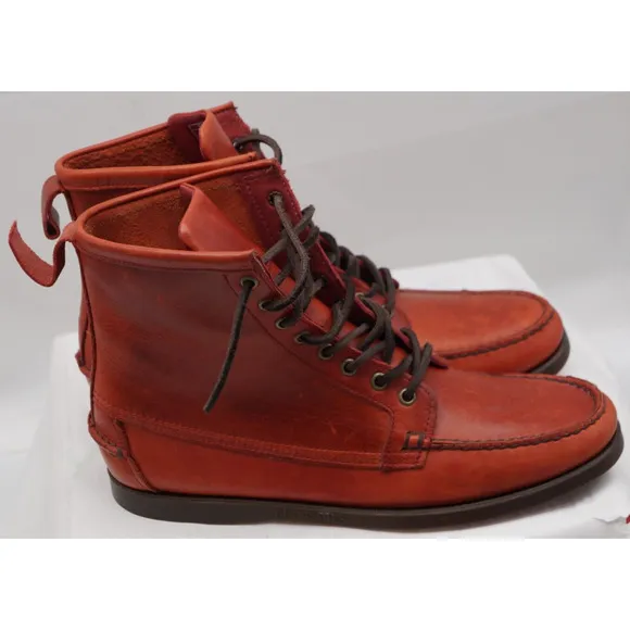Ronnie Fieg Sebago Docksides Boots Light Brown Chukka Moccasin 10 M