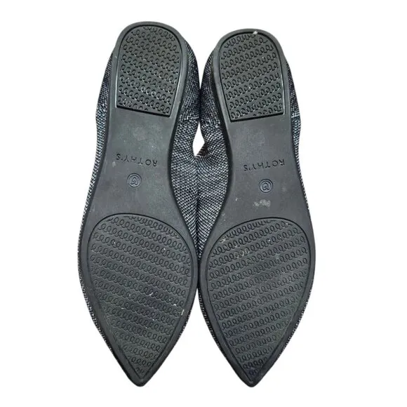 ROTHY'S The Point $145 Granite Heather Flats -RETIRED- Women's Size 8.5 W