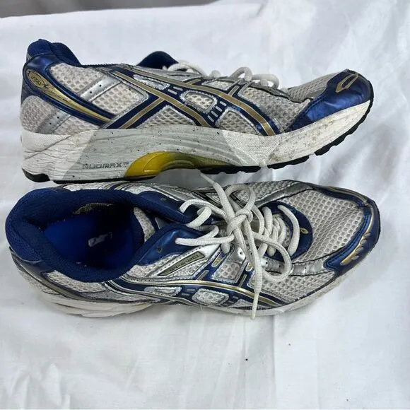 Running Shoes Asics GT-2120 White Silver Navy TN754 Size 8.5