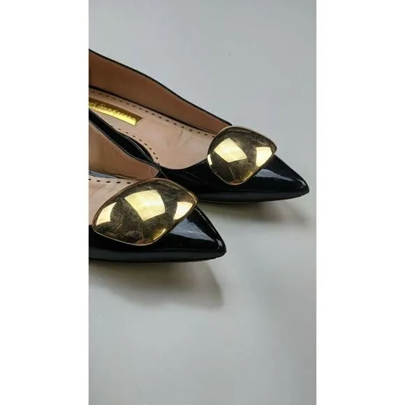 RupertSanderson Bedfa Patent Leather Flats Sz 37