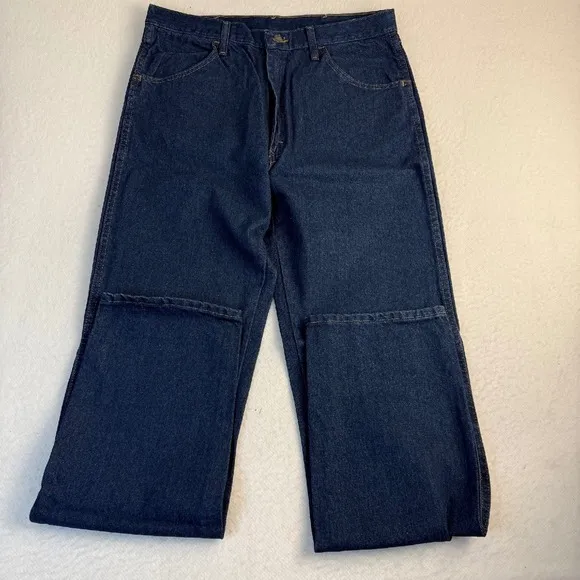 Rustler Regular Fit Jeans Straight Leg Heavyweight Denim Blue 36x36 NWT