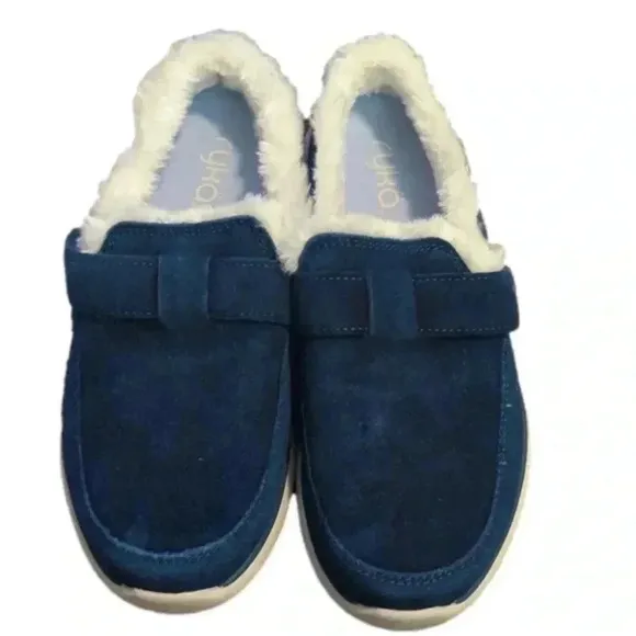 Ryka Womens Lillianna Suede Slip On Moccasins