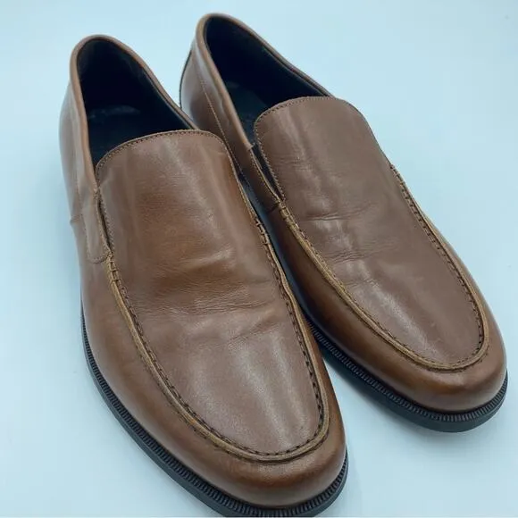Saks Fifth Avenue Made In Italy Leather Venetian Oxford Loafers Size 11.5