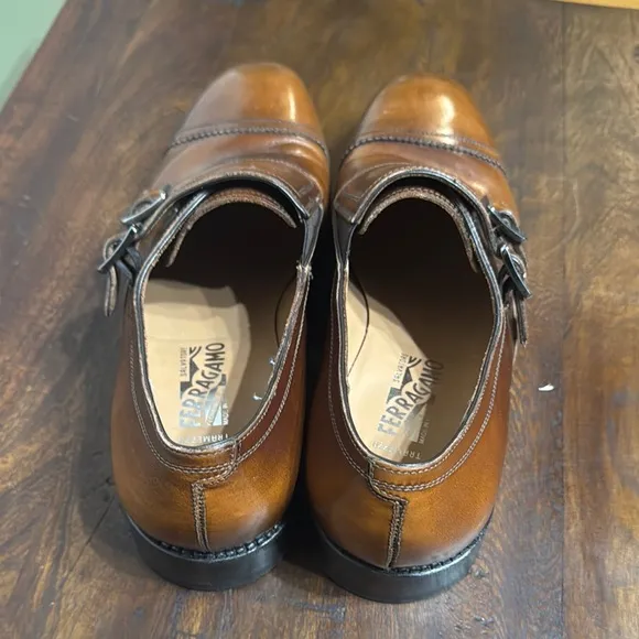 Salvatore Ferragamo Brown Leather Oxfords