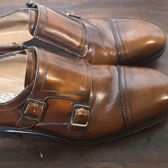 Salvatore Ferragamo Brown Leather Oxfords