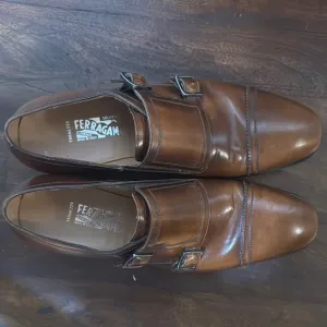 Salvatore Ferragamo Brown Leather Oxfords