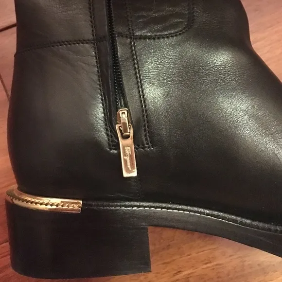 Salvatore Ferragamo Classic Black Leather boot