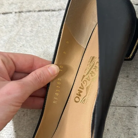 Salvatore Ferragamo Lamb Leather Ballet Flats Size 8