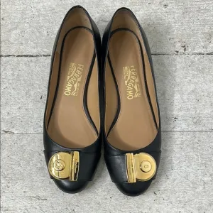 Salvatore Ferragamo Lamb Leather Ballet Flats Size 8