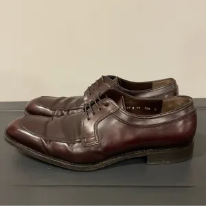 SALVATORE FERRAGAMO Men's Lanier Lace-Up Derby Shoes - Brown Size 10.5
