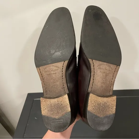 SALVATORE FERRAGAMO Men's Lanier Lace-Up Derby Shoes - Brown Size 10.5