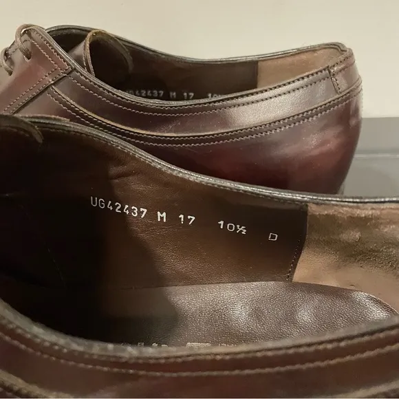 SALVATORE FERRAGAMO Men's Lanier Lace-Up Derby Shoes - Brown Size 10.5