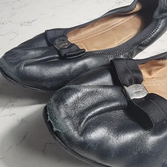 Salvatore Ferragamo My Joy Ballet Flats balletcore shoes black size 8.5