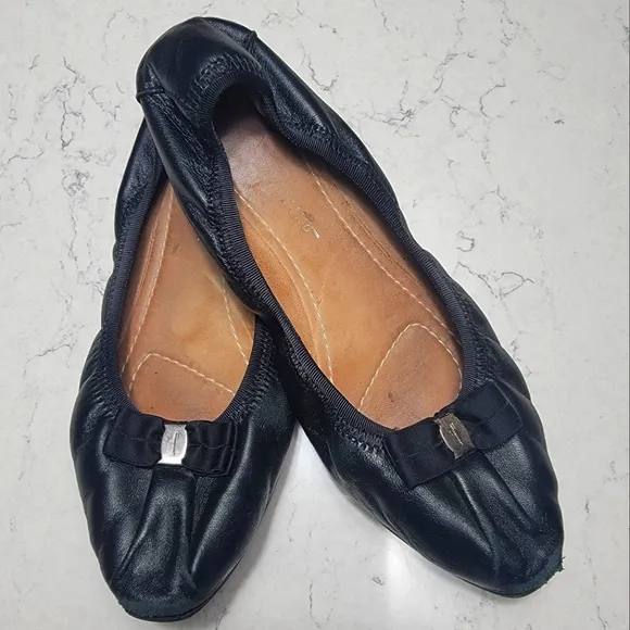 Salvatore Ferragamo My Joy Ballet Flats balletcore shoes black size 8.5