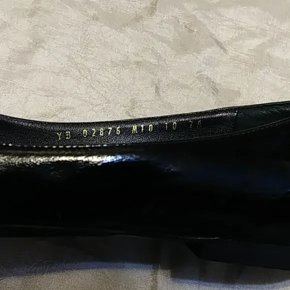 Salvatore Ferragamo Patent Leather Gold Flats