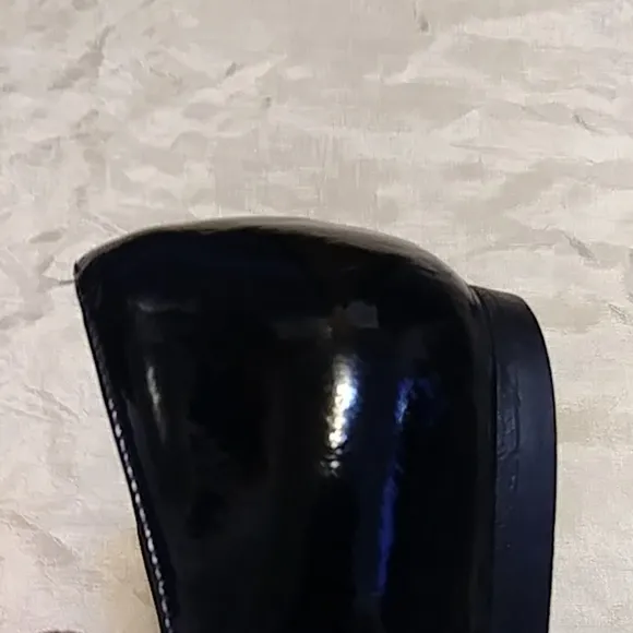 Salvatore Ferragamo Patent Leather Gold Flats