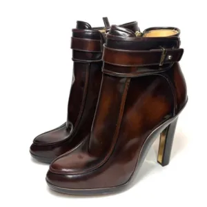 Salvatore Ferragamo Romy Patent Leather Heeled Boots | 10