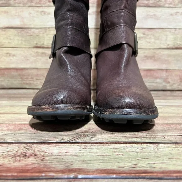 Sam Edelman Brown Keather Troy Heeled Boots
